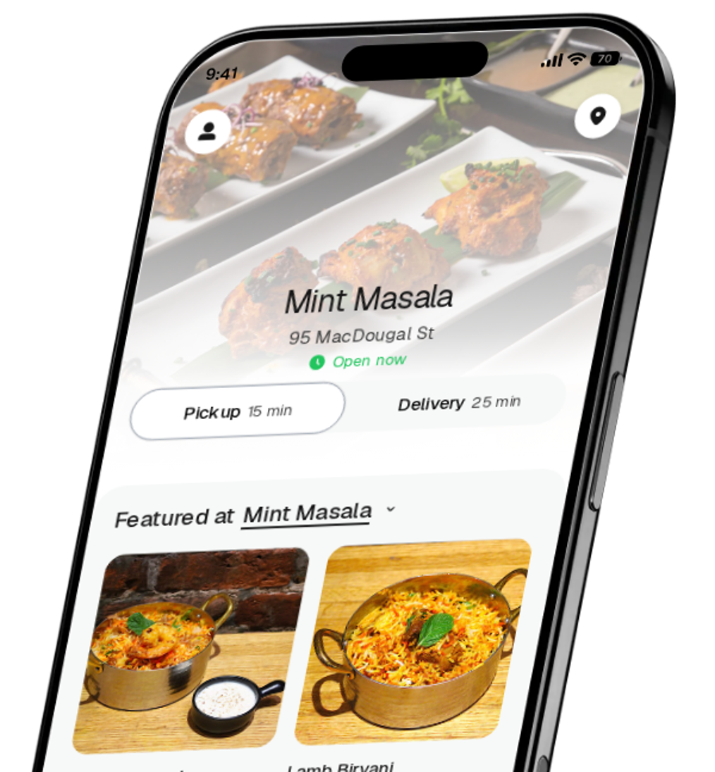 Mint Masala app preview